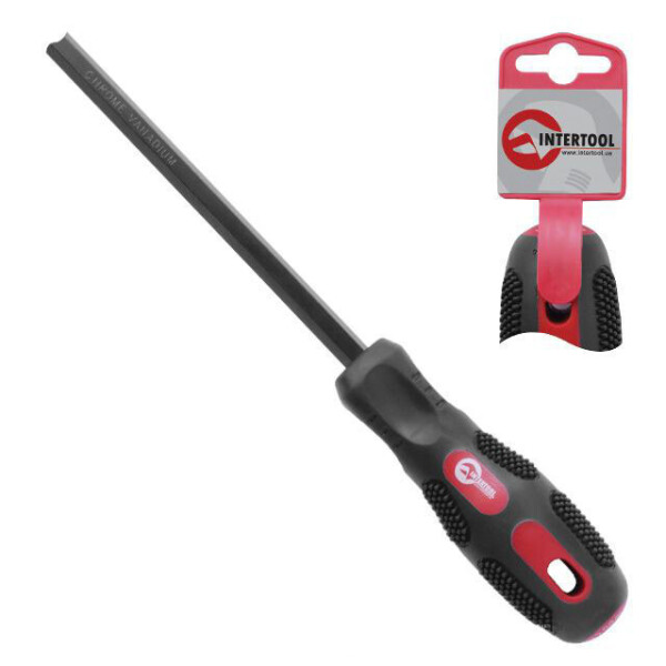 

Отвертка Шлицевая Sl8.0*150Мм Intertool Vt-3007
