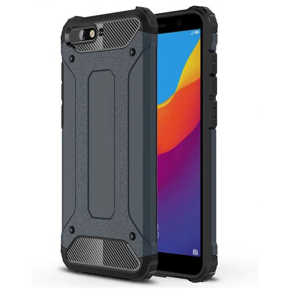 

Бронированный противоударный TPU+PC чехол Immortal для Huawei Y5 (2018) / Y5 Prime (2018) (Серый / Metal slate) (663354)