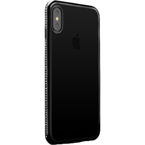 

Бампер SHENGO TPU Phone Case Diamond iPhone X Black