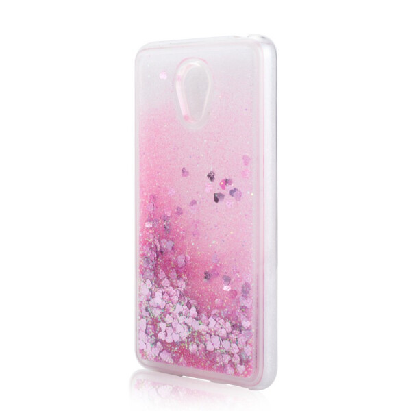 

TPU чехол Liquid hearts для Meizu MX6 (Розовый) (597965)