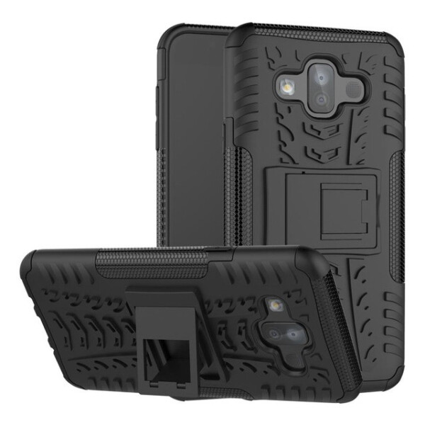 

Противоударный двухслойный чехол Shield для Samsung Galaxy J7 Duo с подставкой (Черный) (584028)