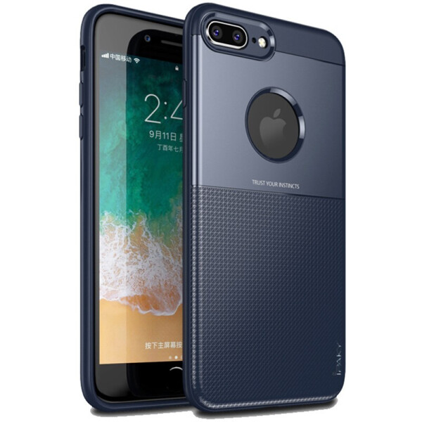 

Чехол-накладка Ipaky Shield Series/Elegant Grid Design TPU Hybrid Case Apple iPhone 7 Plus/8 Plus Blue