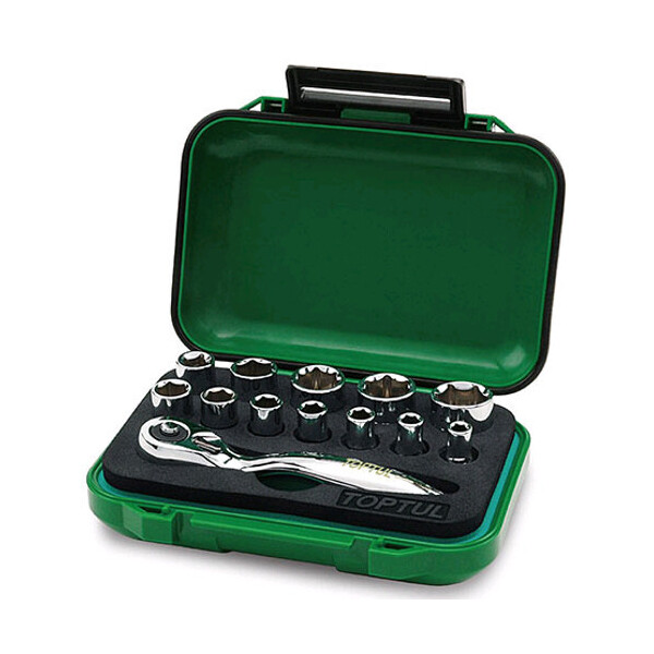 

Набор Головок С Трещоткой Toptul 1/4" 13Ед. Gabw1301