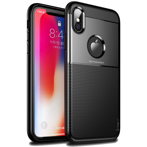 

Чехол-накладка Ipaky Shield Series/Elegant Grid Design TPU Hybrid Case Apple iPhone XS Max Black