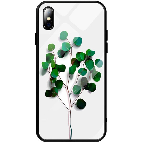 

Чехол-накладка TOTO Tempered Glass Phone Case Fashionable для Apple iPhone XS MAX Tree of Life White