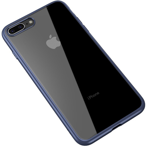 

Чехол-накладка Ipaky Bright Series/TPU frame With Clear PC Case для Apple iPhone 7 Plus/8 Plus Blue
