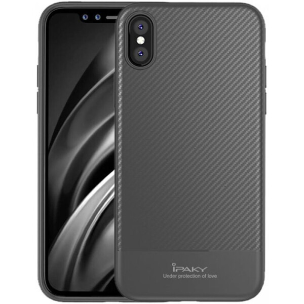 

Чехол-накладка Ipaky Carbon Fiber Series/ TPU Case with Carbon Fiber Pattern iPhone Xs Max Gray