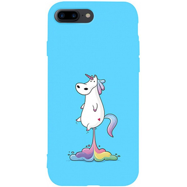 

Чехол-накладка TOTO Matt Tpu 2mm Print Case Apple iPhone 7 Plus/8 Plus #30 Unicorn Puk Sky Blue