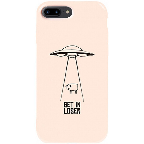 

Чехол-накладка TOTO Pure Tpu 2mm Print Case Apple iPhone 7 Plus/8 Plus #70 Get Loser Sand pink