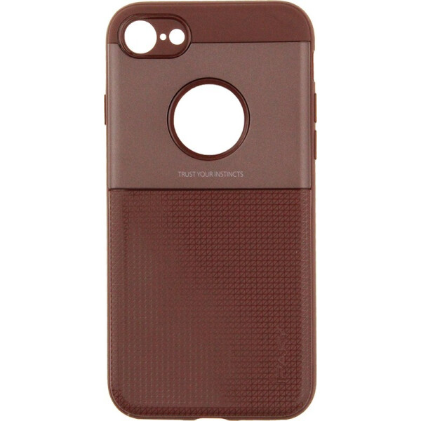 

Чехол-накладка Ipaky Shield Series/Elegant Grid Design TPU Hybrid Case Apple iPhone 7/8 Brown