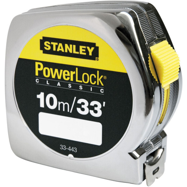 

Рулетка 10М (33) Х 25Мм Powerlock Комбинированная С Корпусом Из Абс-Пластика Stanley 0-33-443