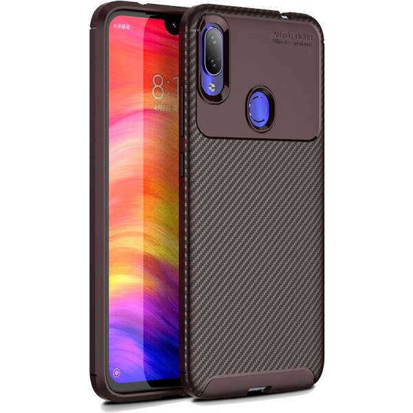 

Чехол-накладка TOTO TPU Carbon Fiber 1,5mm Case Xiaomi Redmi Note 7/Note 7S/Note 7 Pro Coffee