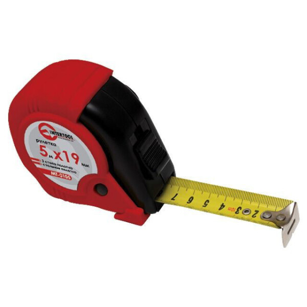 

Рулетка С Металлическим Полотном 8М*25Мм, Три Стопора Полотна Intertool Mt-0108