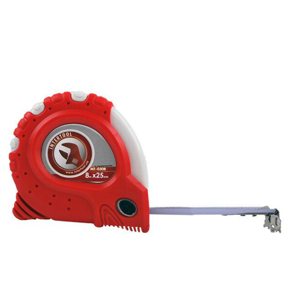 

Рулетка С Фиксатором 8М*25Мм "супер Магнит" Blister Intertool Mt-0308
