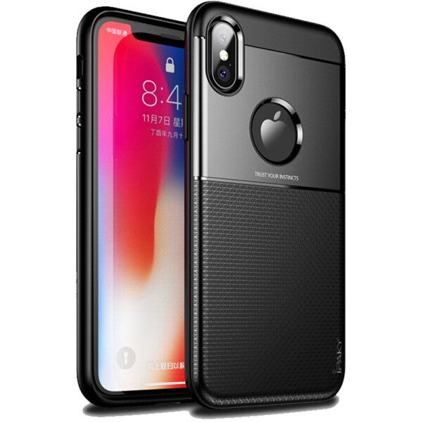 

Чехол-накладка Ipaky Shield Series/Elegant Grid Design TPU Hybrid Case Apple iPhone XS Black