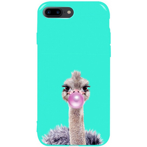 

Чехол-накладка TOTO Pure Tpu 2mm Print Case Apple iPhone 7 Plus/8 Plus #38 Ostrich Gum Mint