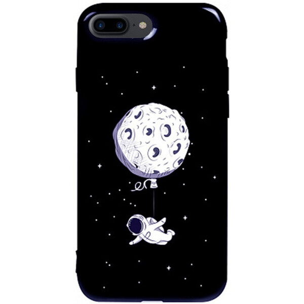 

Чехол-накладка TOTO Pure Tpu 2mm Print Case Apple iPhone 7 Plus/8 Plus #47 Space Moon Black