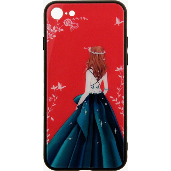 

Чехол-накладка TOTO Tempered Glass Phone Case Fashionable для Apple iPhone 7/8 Green Dress Girl