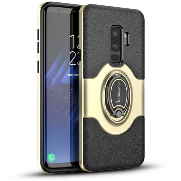 

Чехол-накладка Ipaky 360° Free Rotation Ring Holder case Samsung Galaxy S9 Plus G965F Gold
