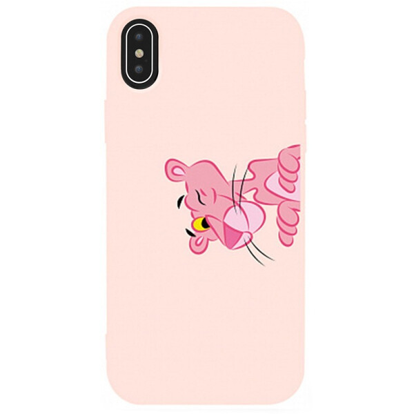 

Чехол-накладка TOTO Matt Tpu 2mm Print Case Apple iPhone Xs Max #54 Pink Pantera Sand pink