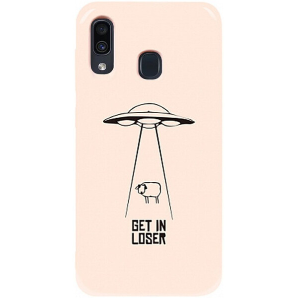 

Чехол-накладка TOTO Pure Tpu 2mm Print Case Samsung Galaxy A20/A30 #70 Get Loser Sand pink