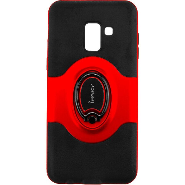 

Чехол-накладка Ipaky 360° Free Rotation Ring Holder case Samsung Galaxy A8 Plus A730F Red