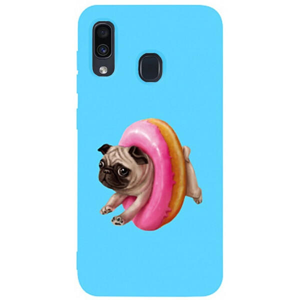 

Чехол-накладка TOTO Matt Tpu 2mm Print Case Samsung Galaxy A20/A30 #34 Dog Donat Sky Blue
