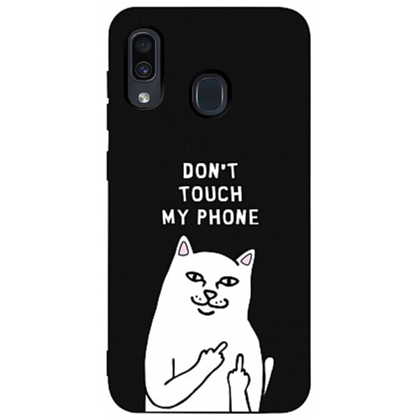 

Чехол-накладка TOTO Matt Tpu 2mm Print Case Samsung Galaxy A20/A30 #58 Cat Dontouch Black