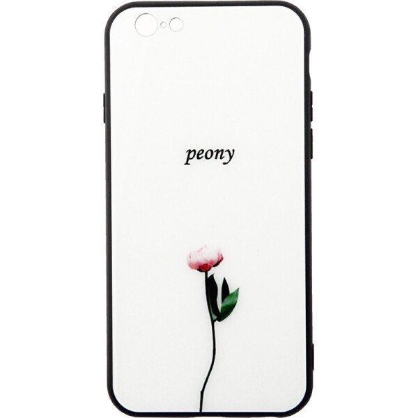 

Чехол-накладка TOTO Tempered Glass Phone Case Fashionable для Apple iPhone 6/6S Peon on White