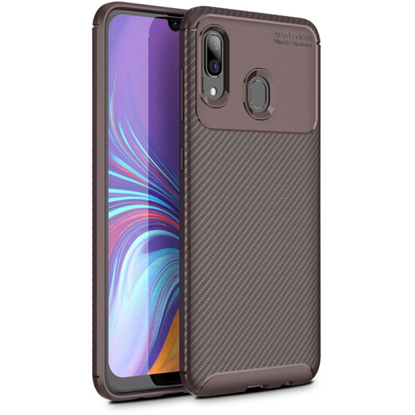

Чехол-накладка TOTO TPU Carbon Fiber 1,5mm Case Samsung Galaxy A20/A30 (A205/A305) Coffee