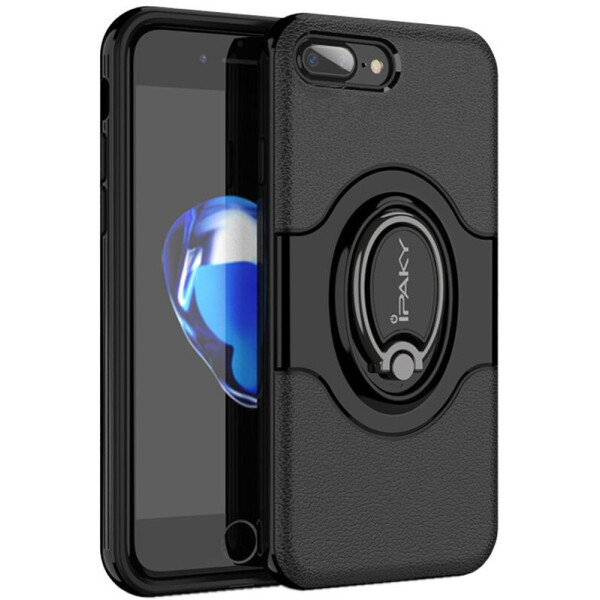 

Чехол-накладка Ipaky PC Bumper Soft case with 360 finger ring holder iPhone 7 Plus Black