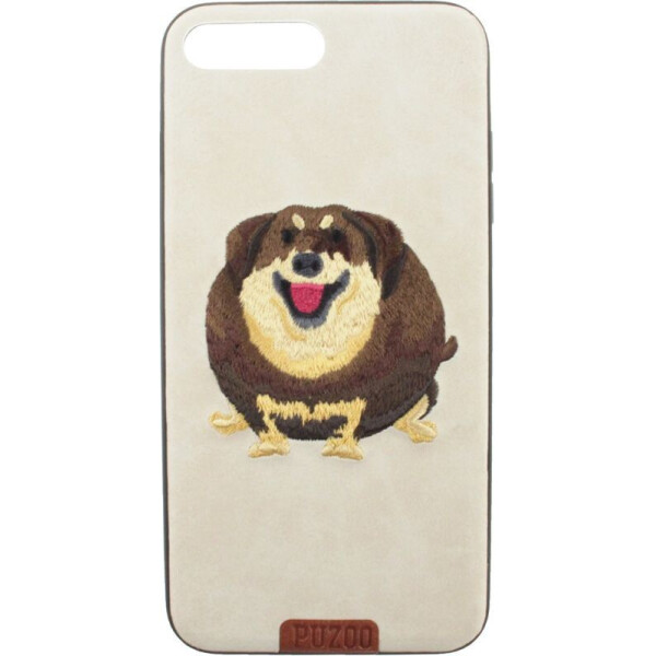 

Чехол-накладка PUZOO TPU plusTPU with stitchwork craft Ballon Dog iPhone 7 Plus/8 Plus White