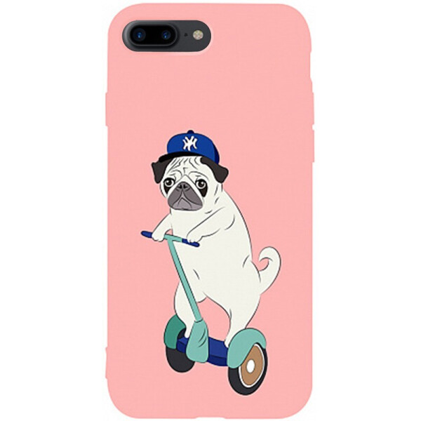 

Чехол-накладка TOTO Matt Tpu 2mm Print Case Apple iPhone 7 Plus/8 Plus #2 Dog Skate Pink