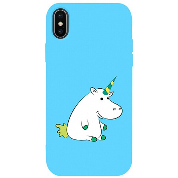 

Чехол-накладка TOTO Matt Tpu 2mm Print Case Apple iPhone X/XS #1 Unicorn Circle Sky Blue