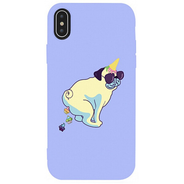 

Чехол-накладка TOTO Matt Tpu 2mm Print Case Apple iPhone Xs Max #77 Kakedog Light Purple