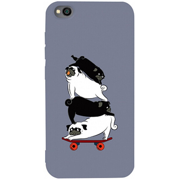 

Чехол-накладка TOTO Matt Tpu 2mm Print Case Xiaomi Redmi Go #51 Mops Skate Lavander Grey