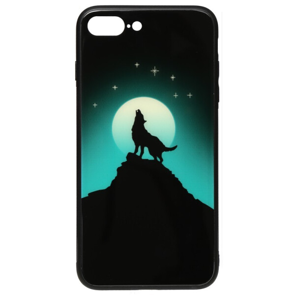 

Чехол-накладка TOTO Night Light Print Glass Case для Apple iPhone 7 Plus/8 Plus Howling Wolf