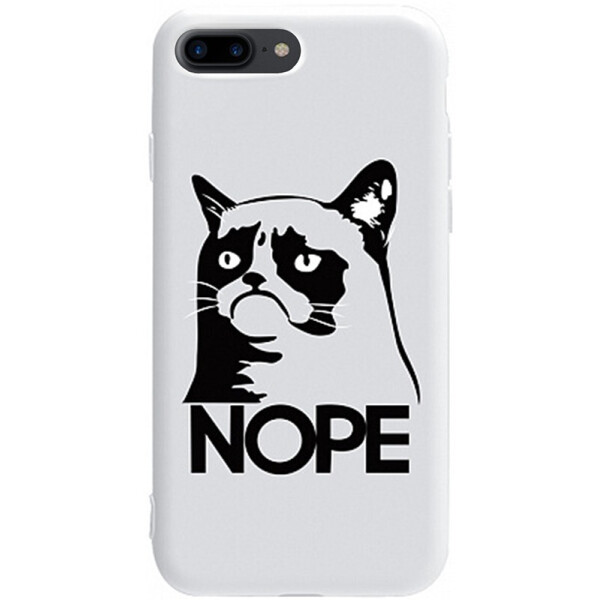 

Чехол-накладка TOTO Pure Tpu 2mm Print Case Apple iPhone 7 Plus/8 Plus #4 Cat Nope White