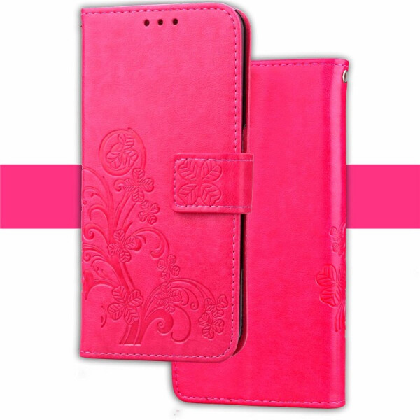 

Кожаный чехол (книжка) Four-leaf Clover с визитницей для Samsung J730 Galaxy J7 (2017) (Розовый) (406651)
