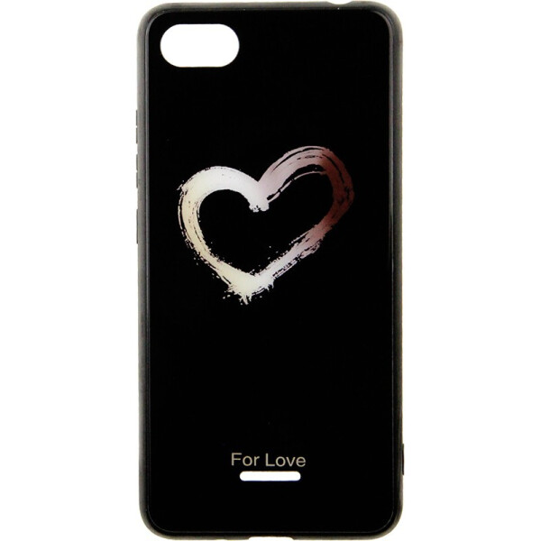 

Чехол-накладка TOTO Tempered Glass Phone Case Fashionable для Xiaomi Redmi 6A Heart on Black