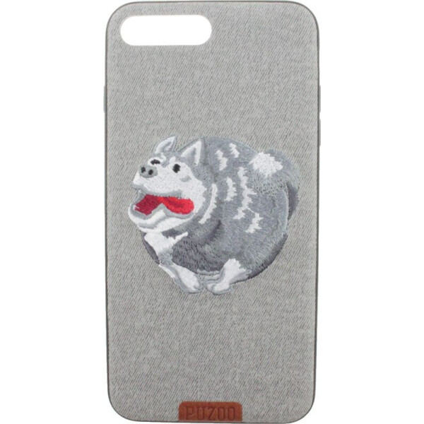 

Чехол-накладка PUZOO TPU plusTPU with stitchwork craft Ballon Dog iPhone 7 Plus/8 Plus Gray