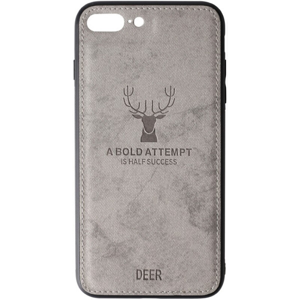 

Чехол-накладка TOTO Deer Shell With Leather Effect Case для Apple iPhone 7 plus/8 plus Grey