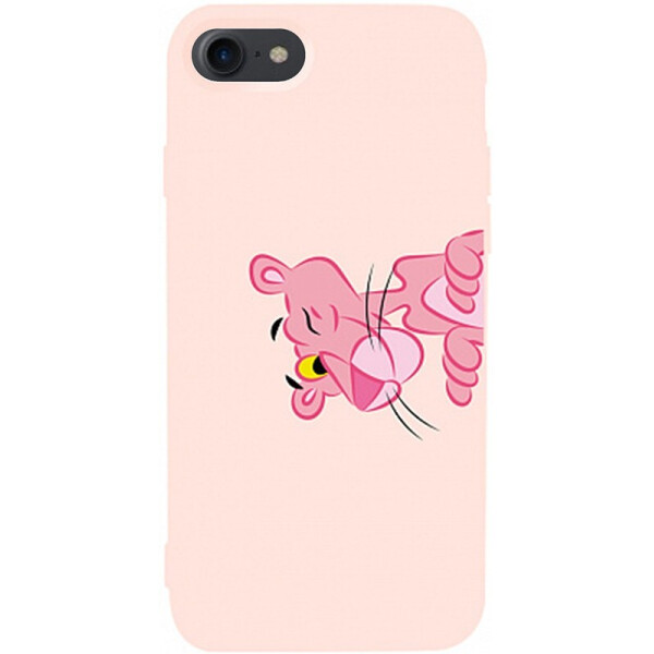 

Чехол-накладка TOTO Matt Tpu 2mm Print Case Apple iPhone 7/8 #54 Pink Pantera Sand pink