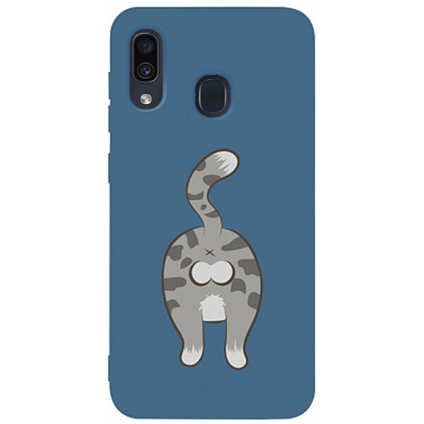 

Чехол-накладка TOTO Matt Tpu 2mm Print Case Samsung Galaxy A20/A30 #62 Catzad Navy Blue