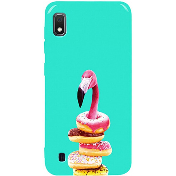 

Чехол-накладка TOTO Pure Tpu 2mm Print Case Samsung Galaxy A10 #35 Flamingo Donats Mint