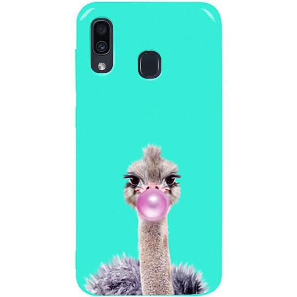 

Чехол-накладка TOTO Pure Tpu 2mm Print Case Samsung Galaxy A20/A30 #38 Ostrich Gum Mint