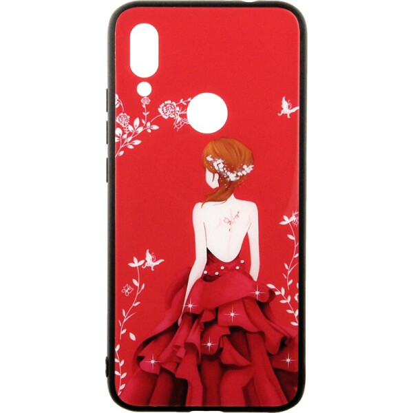 

Чехол-накладка TOTO Tempered Glass Phone Case Fashionable для Xiaomi Redmi 7 Red Dress Girl