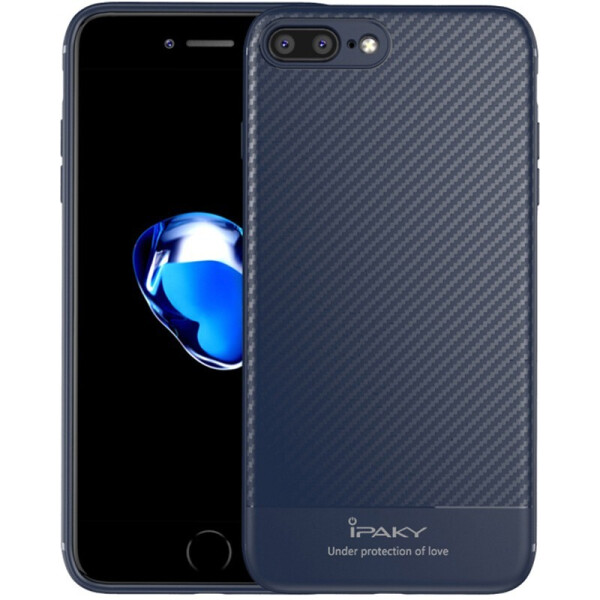 

Чехол-накладка Ipaky Carbon Fiber Series/TPU Case With Apple iPhone 7 Plus/8 Plus Blue