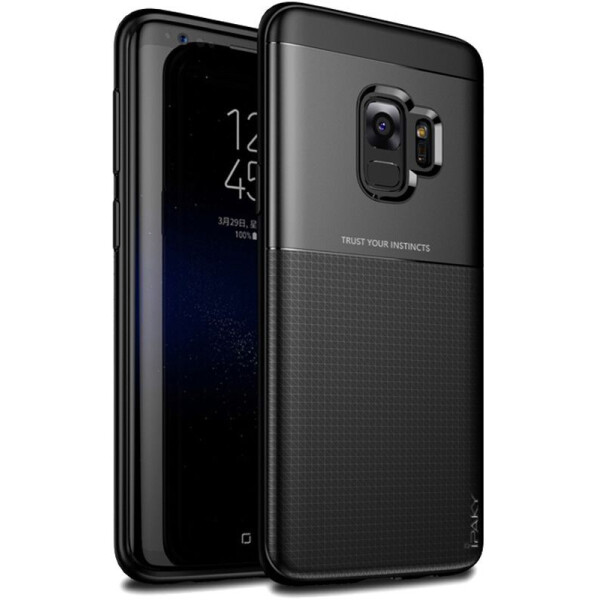 

Чехол-накладка Ipaky Elegant Grid Design TPU Hybrid Case Samsung Galaxy S9 G960F Black