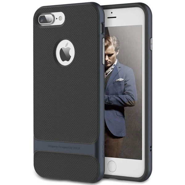 

Чехол-накладка Rock TPU plusPC Case Royce with stand series iPhone 7 Plus/8 Plus Navy Blue